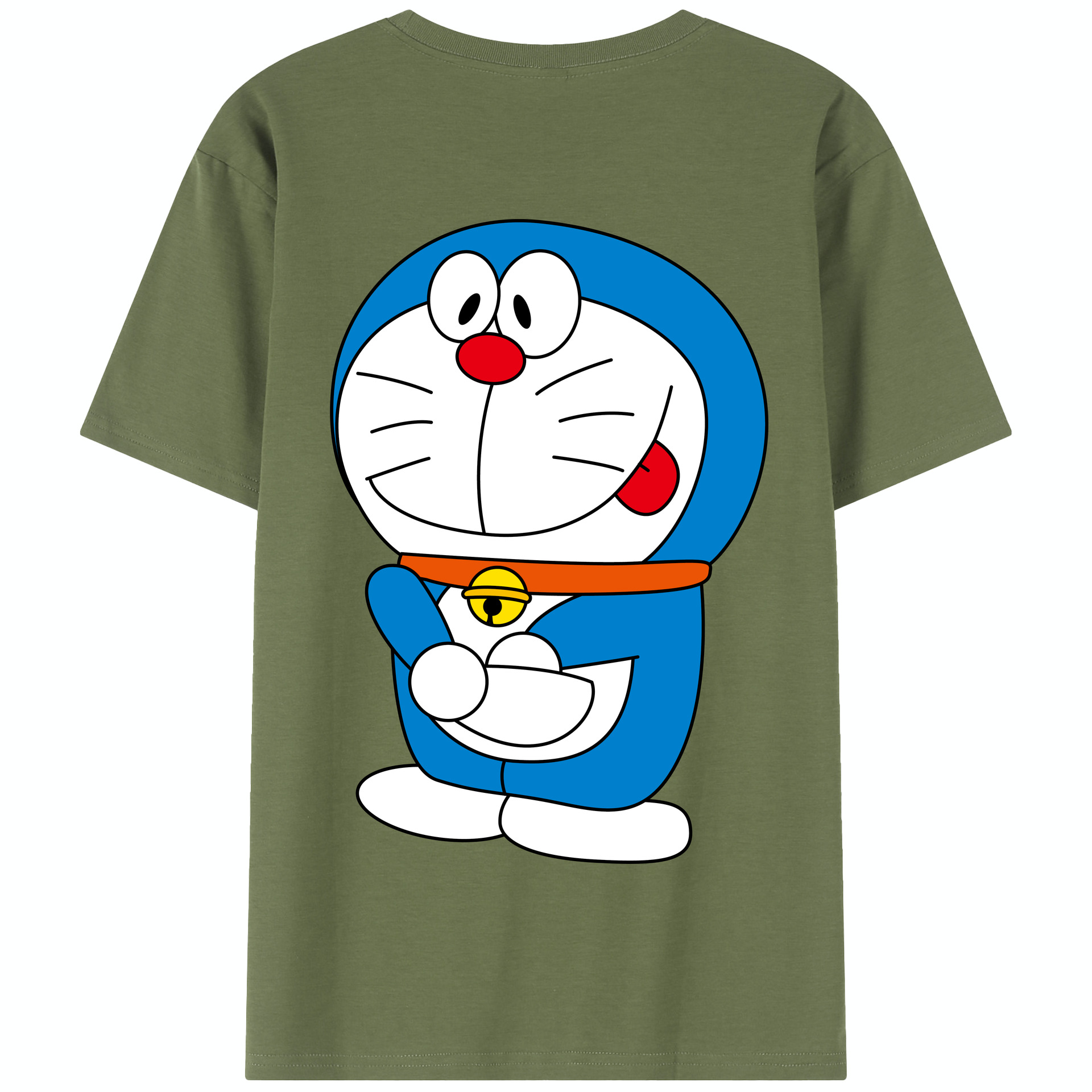 （画像用） ドラえもん Doraemon 綿100％半袖Tシャツ（背面プリント）